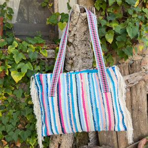 borsa stracci blue island